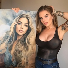 Портрет по фото на холсте. Студия "Репин"