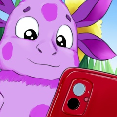 Лунтик набирает сообщение...