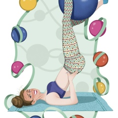 Фитнес подруга